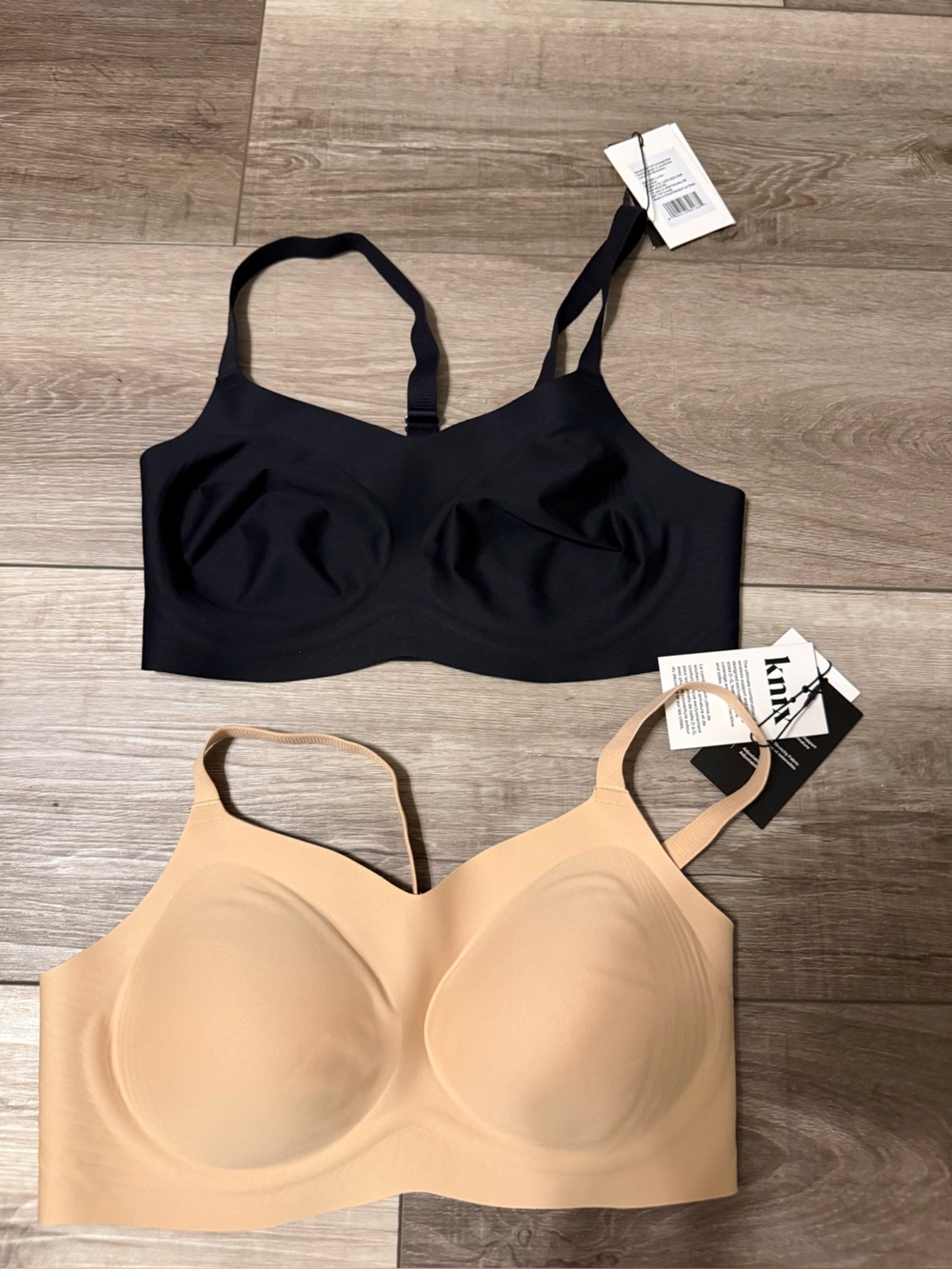 knix Seamless Bras — Black & Nude - Set of Two